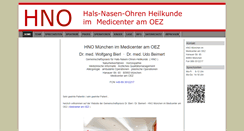 Desktop Screenshot of hno-muenchen-nord.de